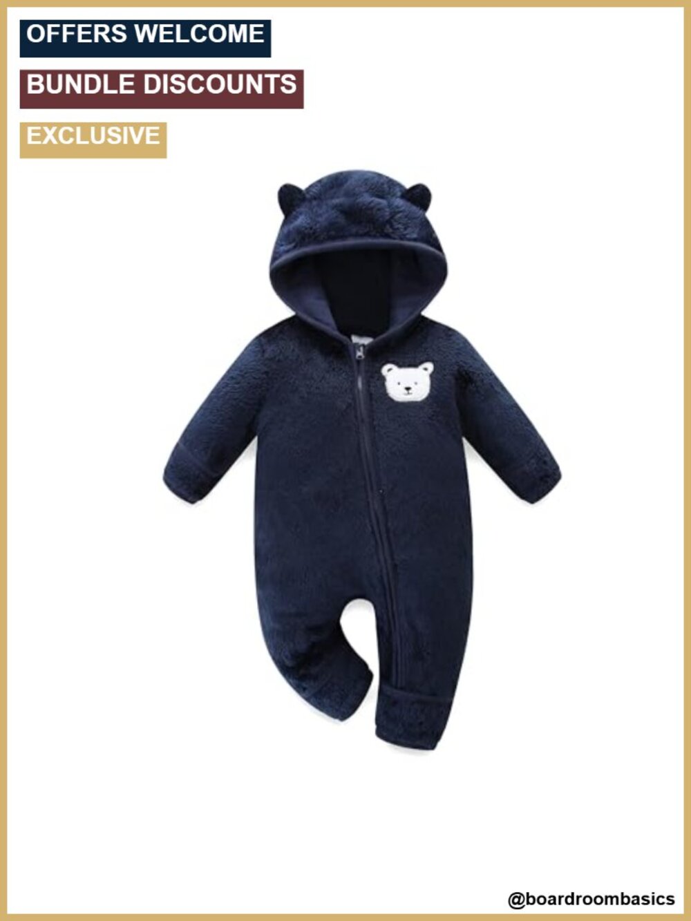 Hikido Baby Fleece Winter Jumpsuit Cute Cartoon Comfy Fluffy Romper 0-18M
